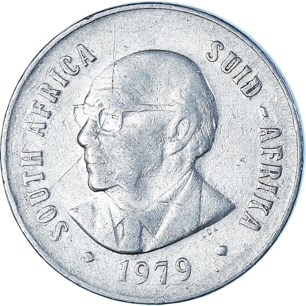 South Africa 50 Cents Coin | Nicolaas J. Diederichs | KM103 | 1979