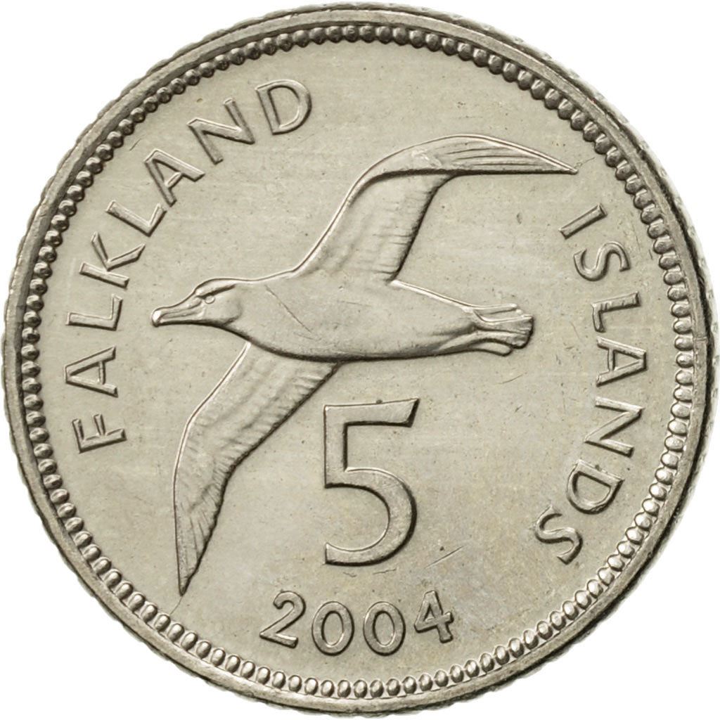 Falkland Islands | 5 Pence Coin | Blackbrowed Albatross | Km:132 | 2004 - 2011