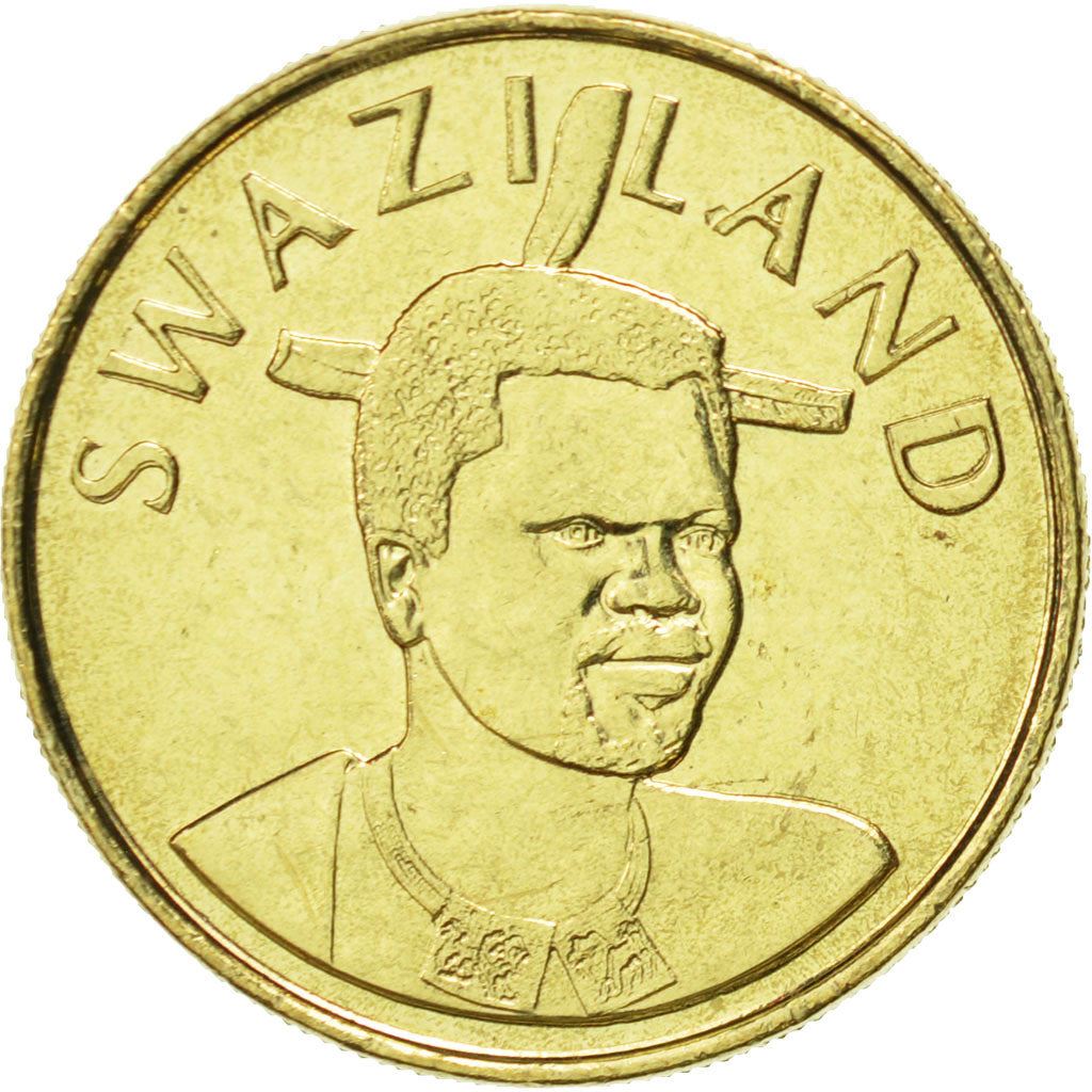 Moneda de 1 Lilangeni de Esuatini | Rey Mswati III | Ntfombi de Esuatini | KM45 | 1995 - 2009