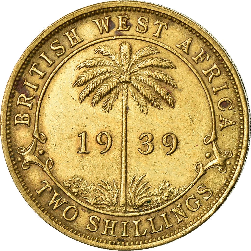 British West Africa | 2 Shillings Coin | Palm Tree | George VI | Km:24 | 1938 - 1947