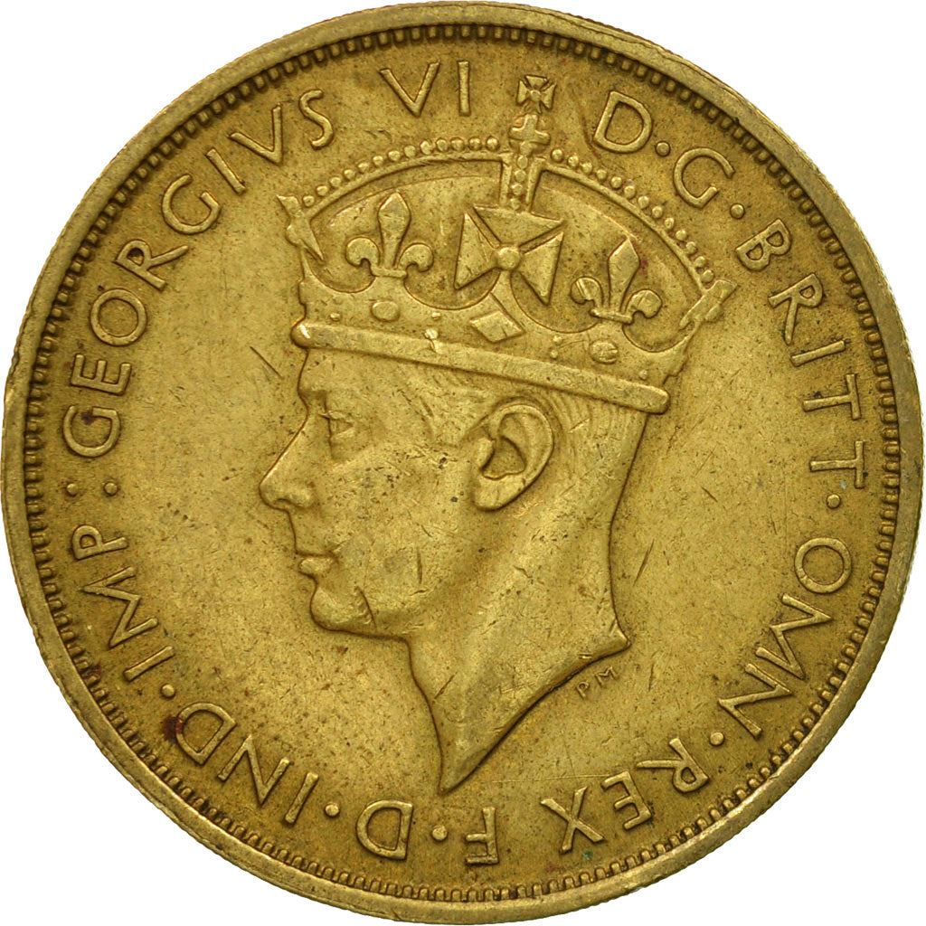 British West Africa | 2 Shillings Coin | Palm Tree | George VI | Km:24 | 1938 - 1947