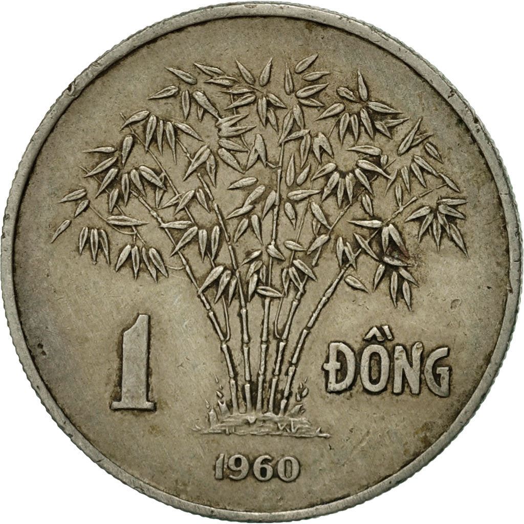 South Vietnam | 1 Dong Coin | Bamboo | Km:5 | 1960