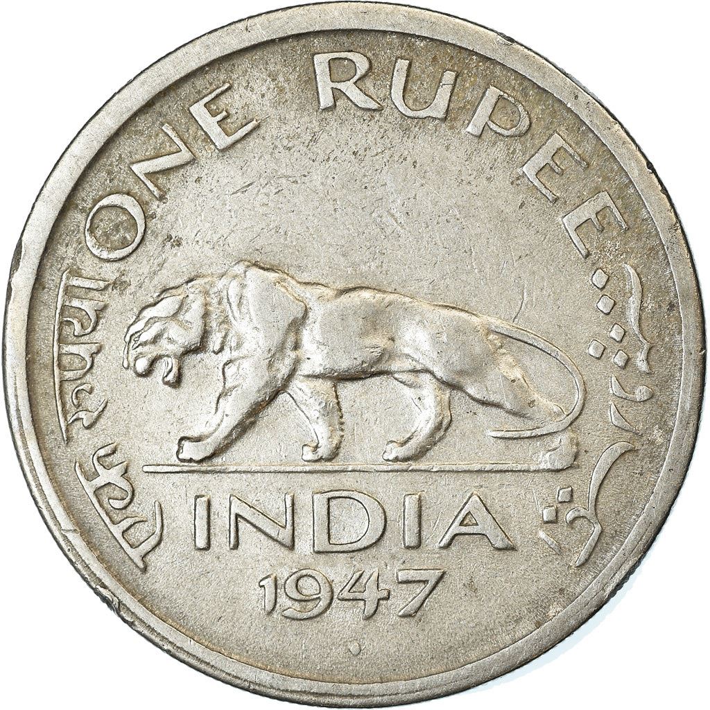 India - British | 1 Rupee Coin | King George VI | Km:559 | 1947