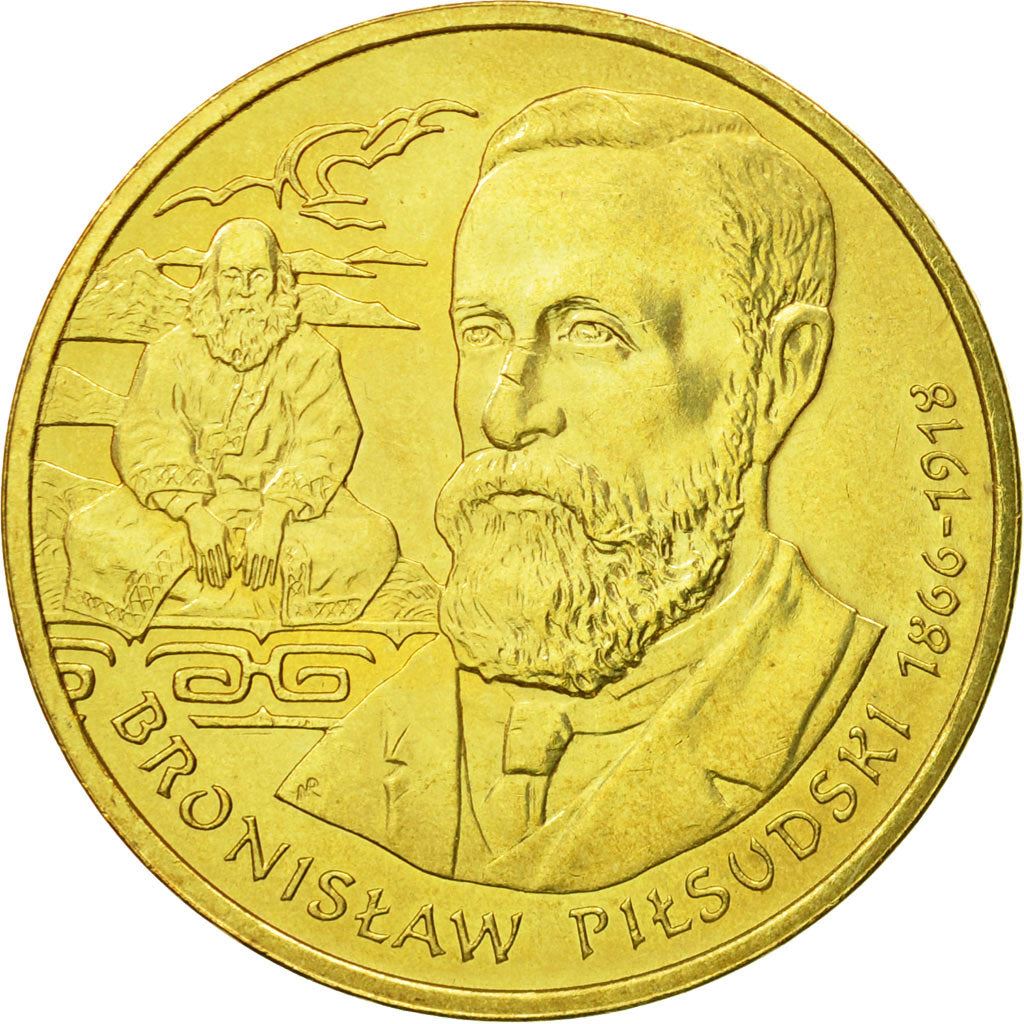 Poland | 2 Zlotys Coin | Bronisław Piłsudski | Y:648 | 2008