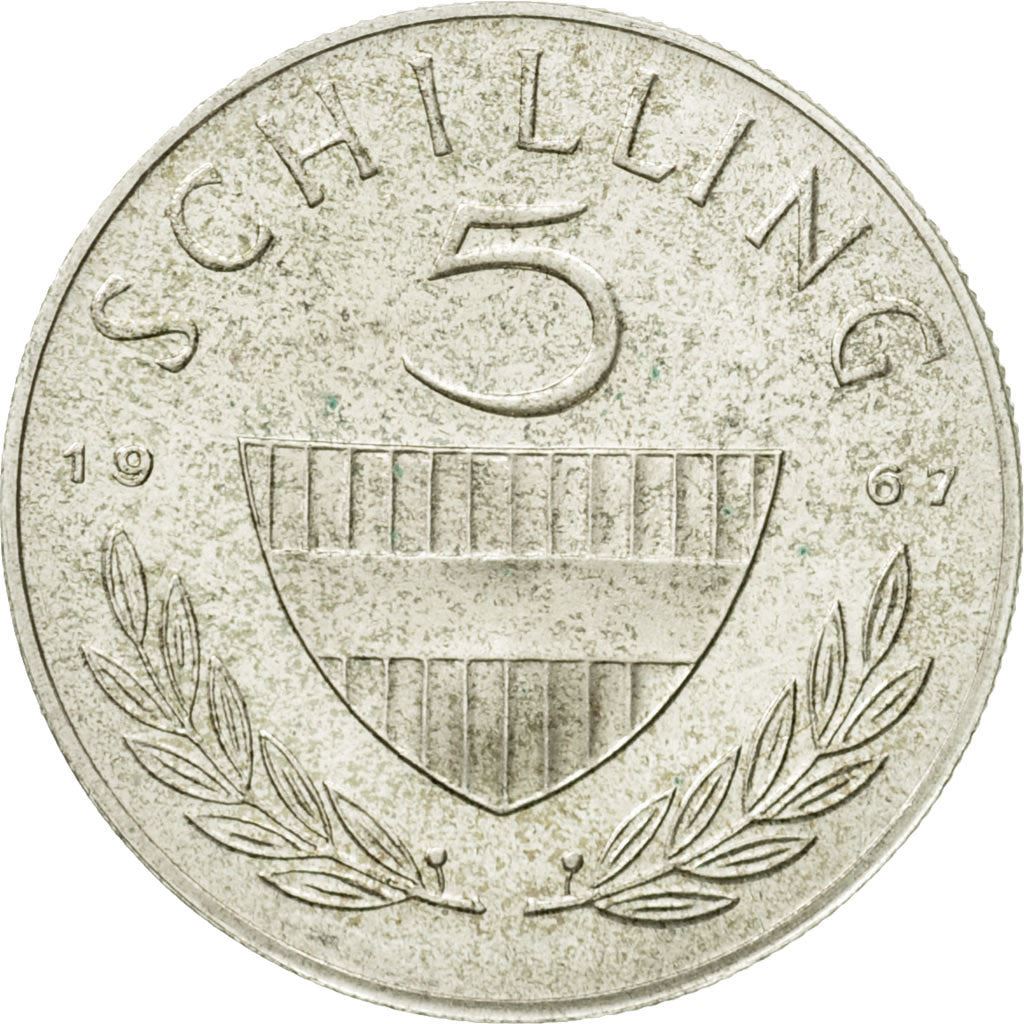 Austria | 5 Schilling Coin | Lipizzaner horse | Km:2889 | 1960 - 1968