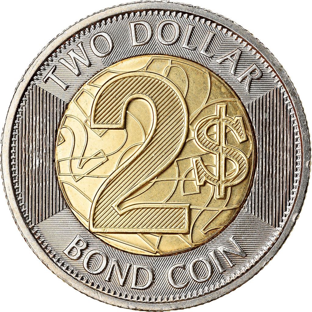 Zimbabwe | 2 Dollars Coin | Bond Coin | Km:22 | 2018