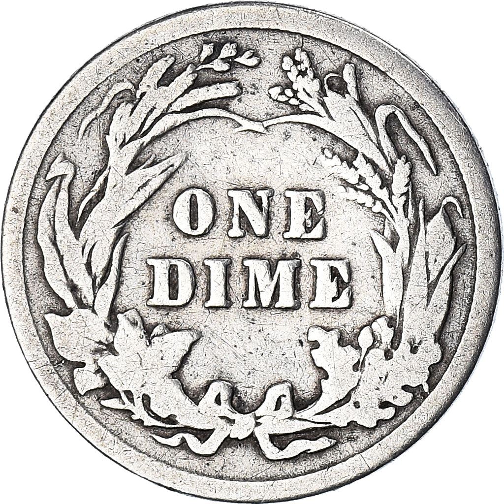 United States | 1 Dime Coin | Barber Dime | KM:113 | 1892 - 1916