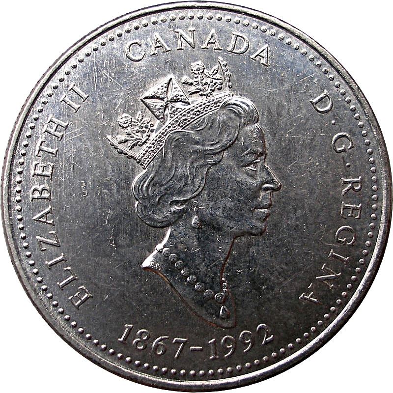 Canada | 25 Cents Coin | Nickel | Manitoba | KM:214 | 1992
