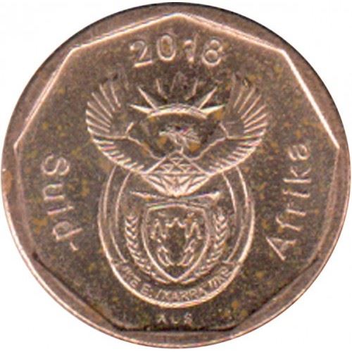 South Africa | 20 Cents Coin | Flowers | King Protea | Km:293 | 2018