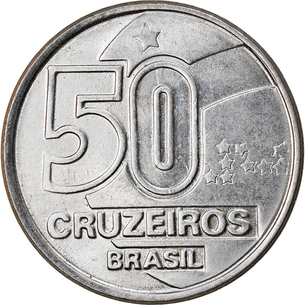 Brazil | 50 Cruzeiros Coin | Market Woman | Km:620 | 1990 - 1992
