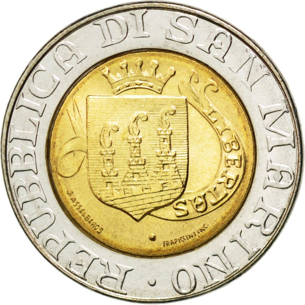 San Marino | 500 Lire Coin | Saint Marinus | Km:239 | 1989