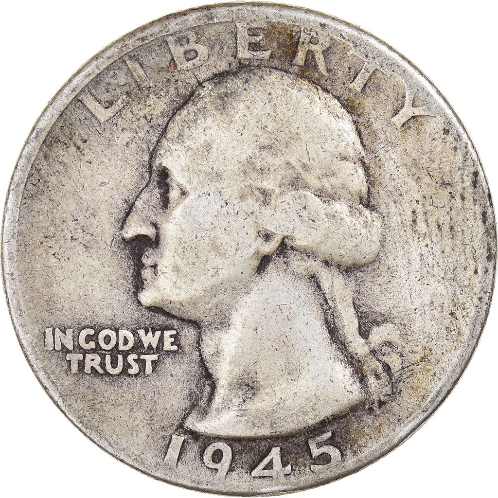 アメリカ合衆国 | 1/4ドル硬貨 | ジョージ・ワシントン | KM:164 | 1932年 - 1964年