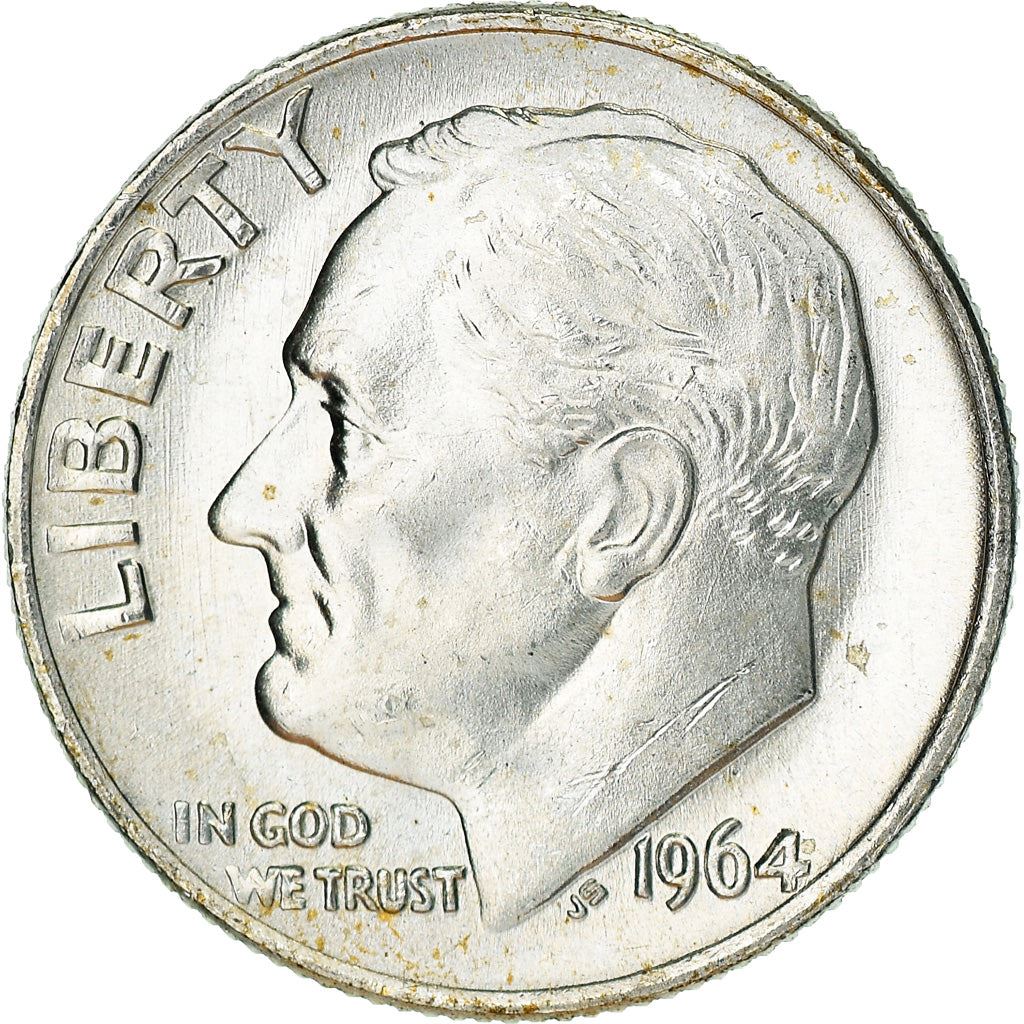 アメリカ合衆国 | 1ダイム硬貨 | フランクリン・D・ルーズベルト | KM:195 | 1946年 - 1964年