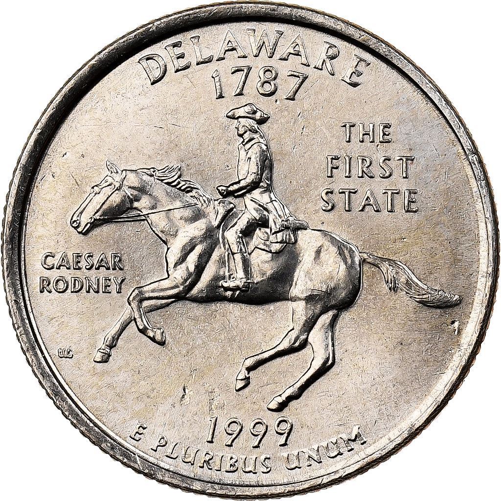 États-Unis | Pièce de 1/4 de dollar | Delaware | Km : 293 | 1999