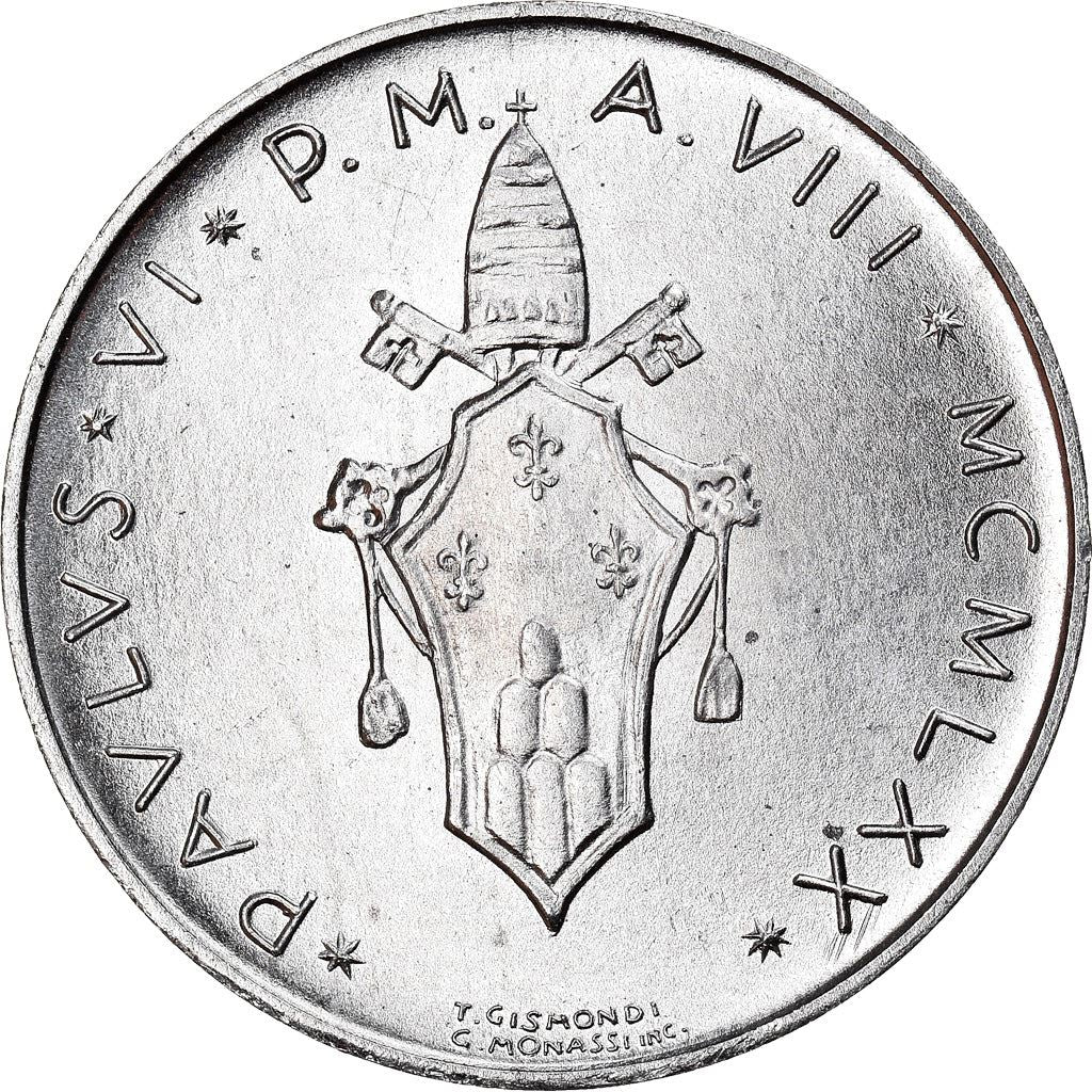 Vatican City | 5 Lire Coin | Pelican | Km:118 | 1970 - 1977
