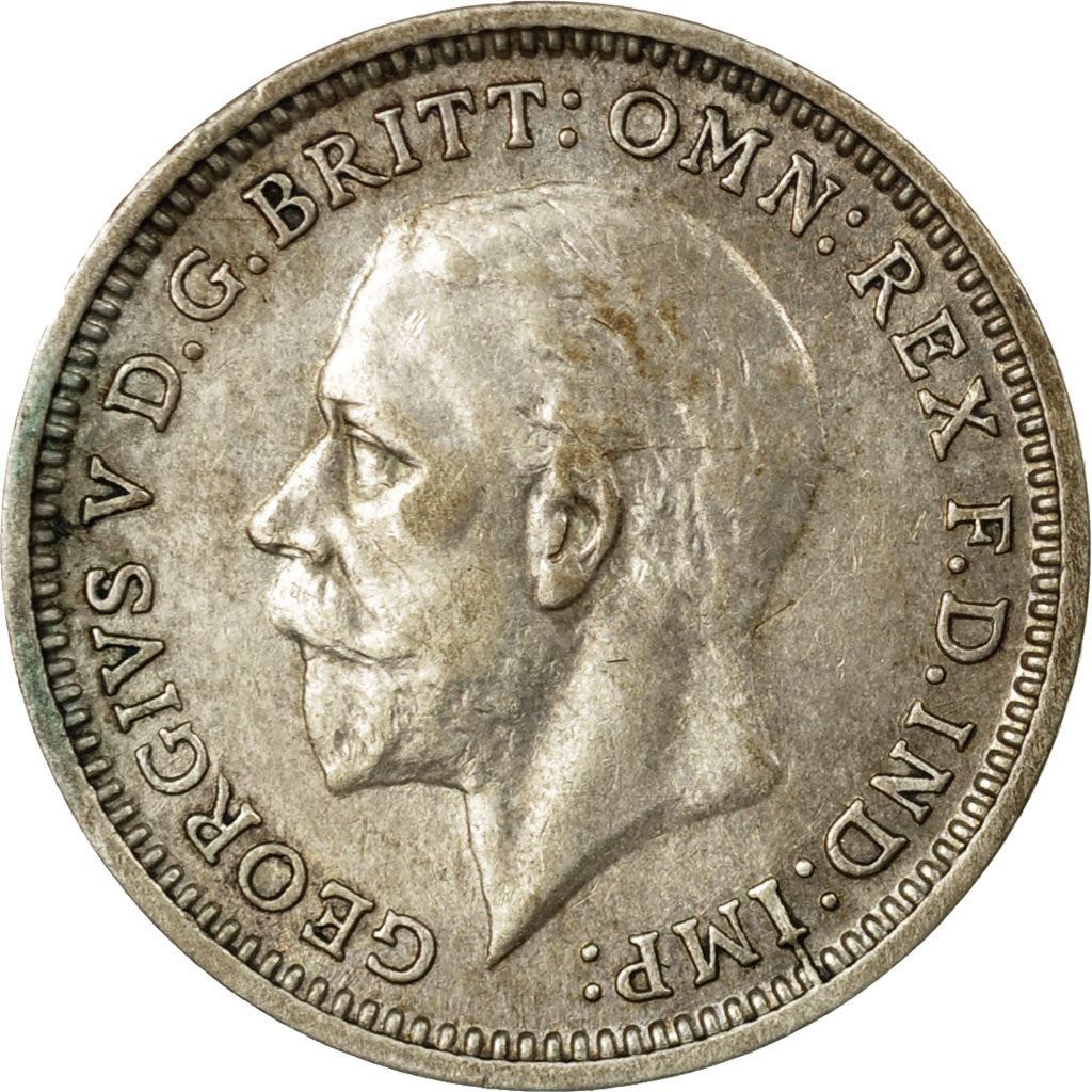 United Kingdom | 3 Pence Coin | George V | KM:831 | 1927 - 1936