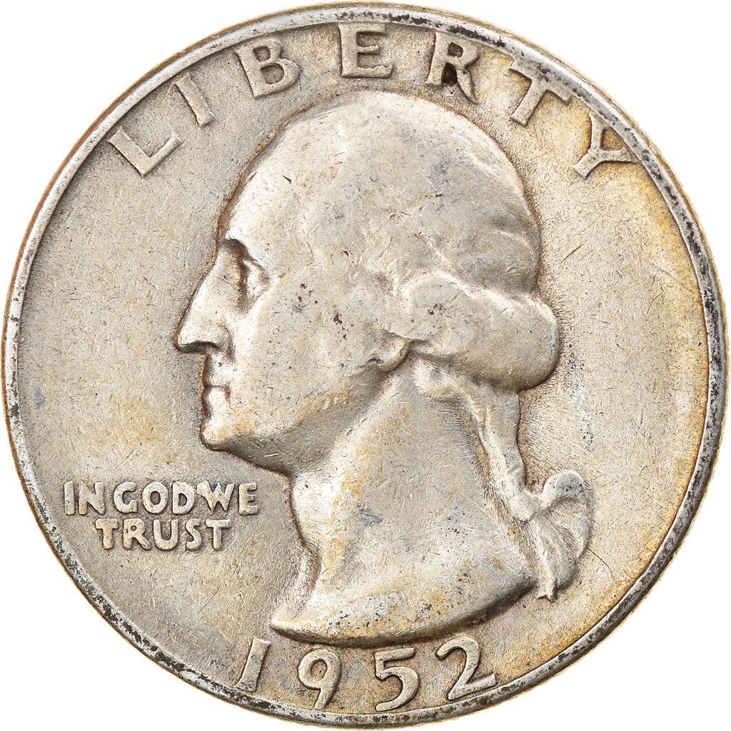 アメリカ合衆国 | 1/4ドル硬貨 | ジョージ・ワシントン | KM:164 | 1932年 - 1964年
