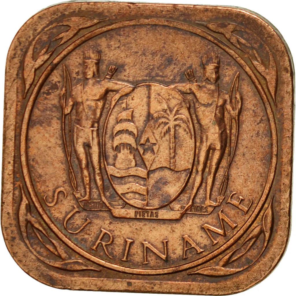 Suriname | 5 Cents Coin | Natives | KM:12.1b | 1987 - 2021