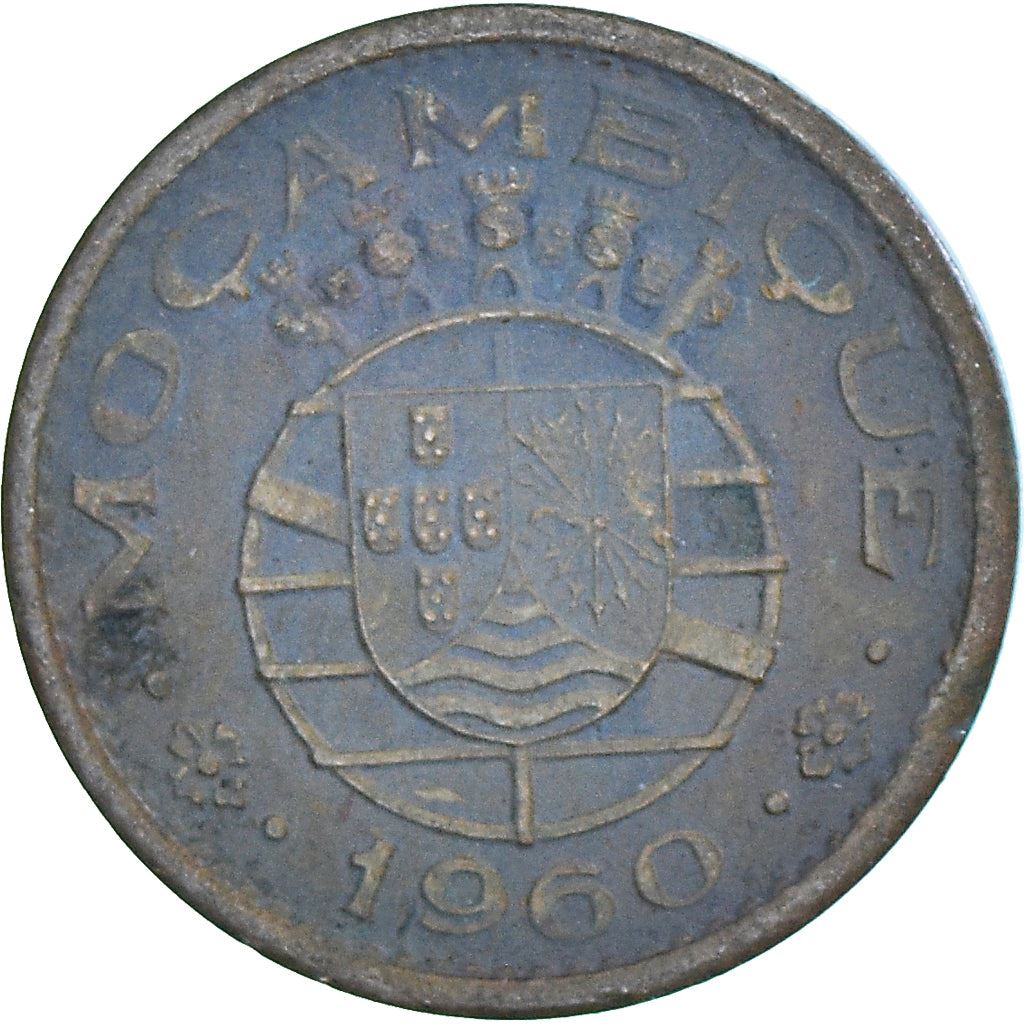 Mozambique 10 Centavos Coin | Military Order Of Christ | KM83 | 1960 - 1961