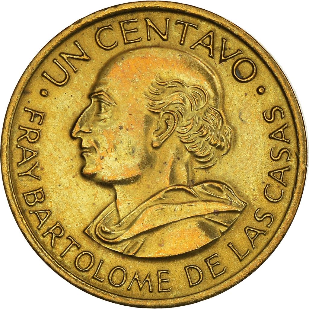 Guatemala | 1 Centavo Coin | Fray Bartolomé | Km:265 | 1965 - 1970
