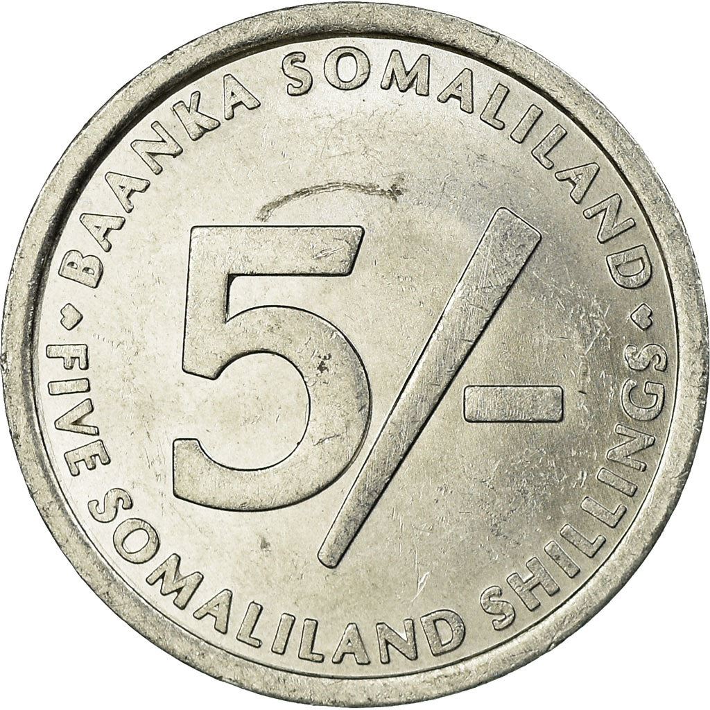 Somaliland | 5 Shilling Münze | Elefanten | KM:19 | 2005
