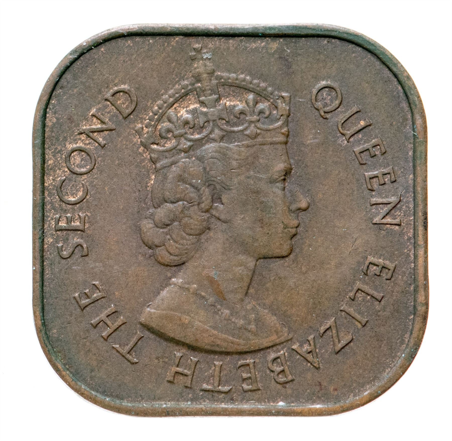 マラヤと英領ボルネオ | 1セント硬貨 | エリザベス2世 | KM:5 | 1956