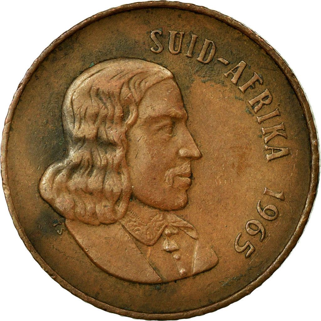 South Africa 2 Cents Coin | Afrikaans Legend - SUID-AFRIKA | KM66.2 | 1965 - 1969