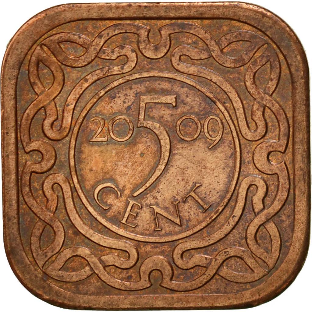 Suriname | 5 Cents Coin | Natives | KM:12.1b | 1987 - 2021