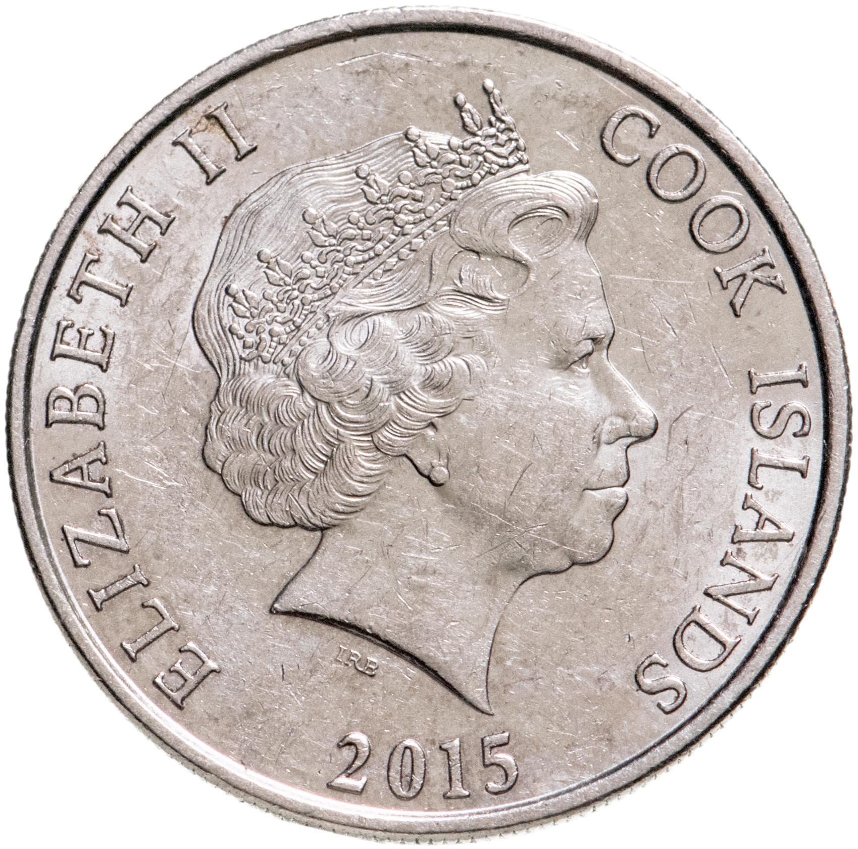 Cook Islands | 50 Cents Coin | Elizabeth II | Tuna Fish | KM:2239 | 2015 - 2024