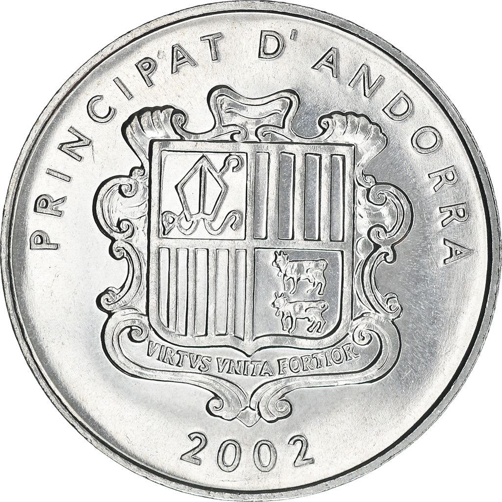Andorra | 1 Centim Coin | Pyrenean Chamois | Km:177 | 2002