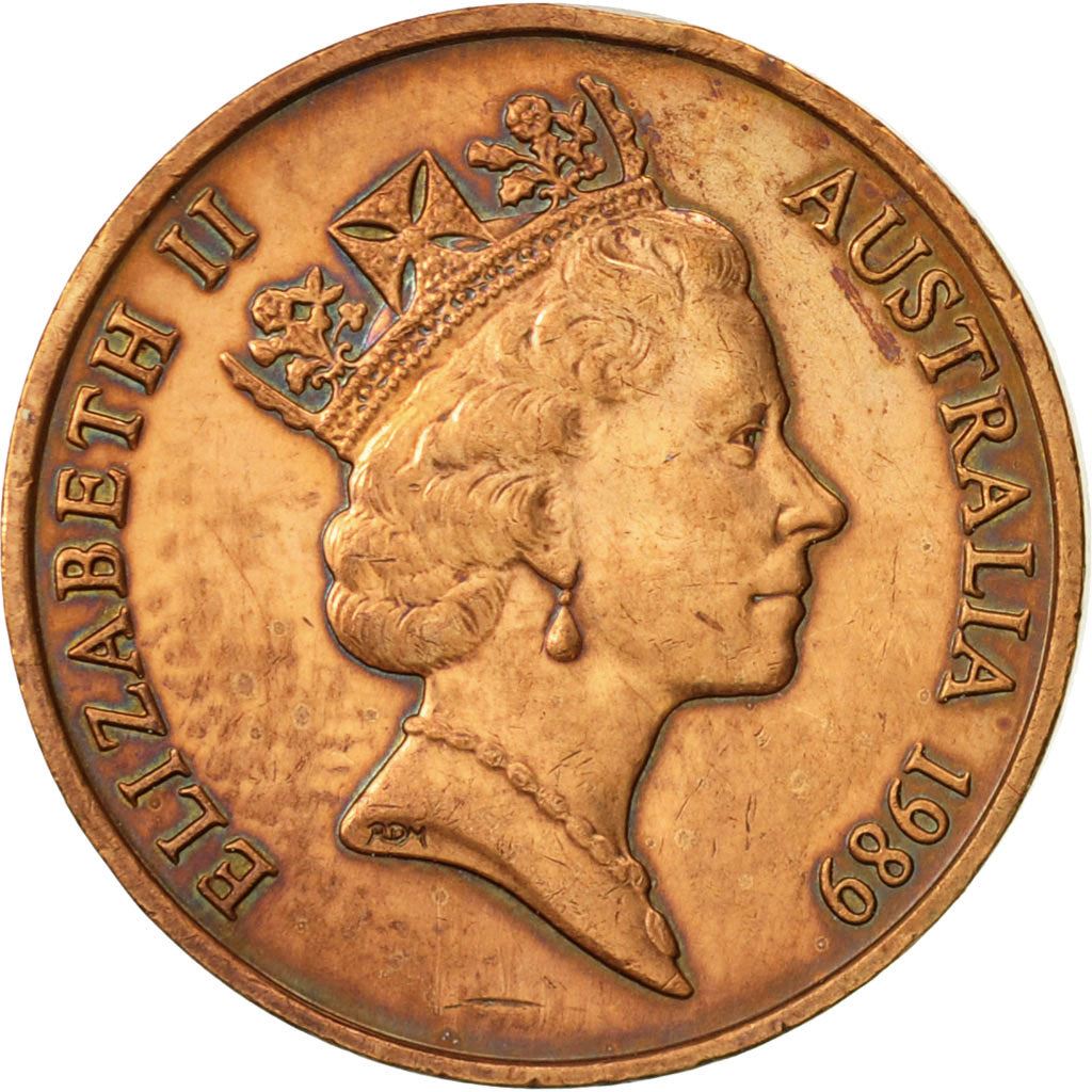 Australia | 2 Cents Coin | Frill-necked Lizard | Km:79 | 1985 - 1991