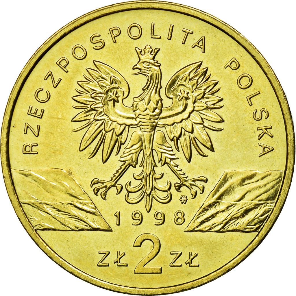 Poland | 2 Zlotys Coin | Ropucha Paskówka | Y:340 | 1998