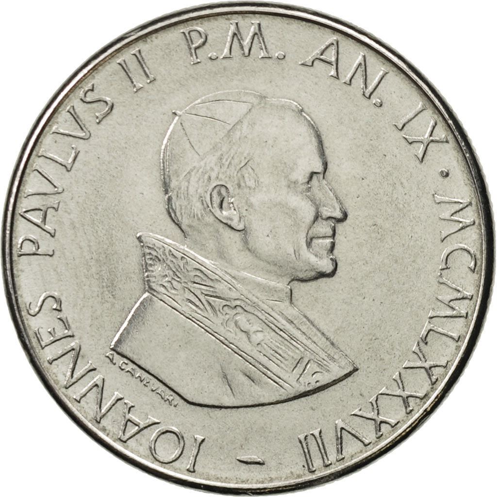 Vatican City | 50 Lire Coin | Virgin Mary | Km:201 | 1987