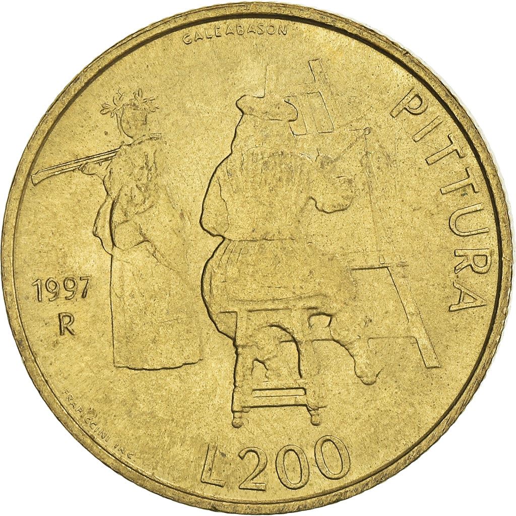 San Marino | 200 Lire Coin | Painting | Km:366 | 1997