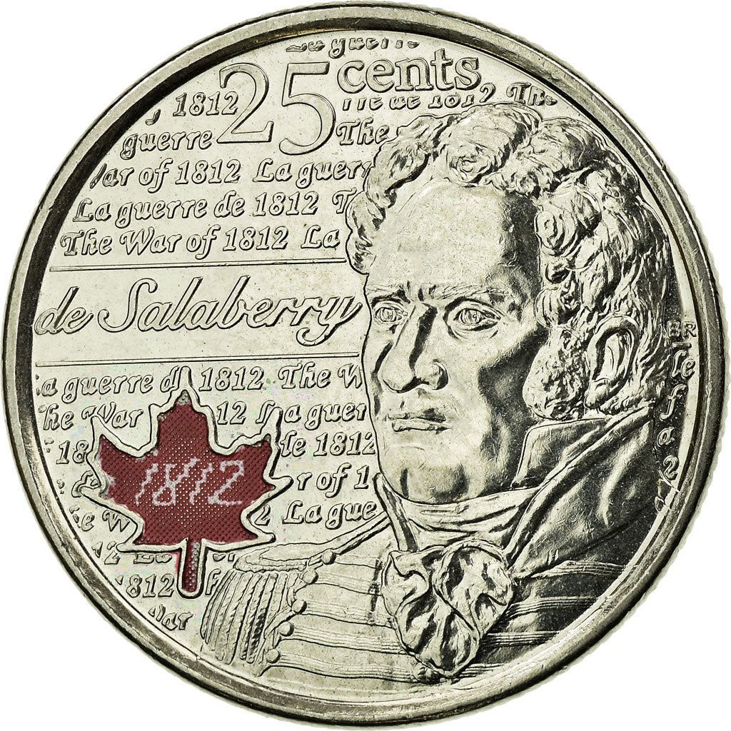 Canada | 25 Cents Coin | Charles de Salaberry | Nickel plated steel | UC:218 | 2013