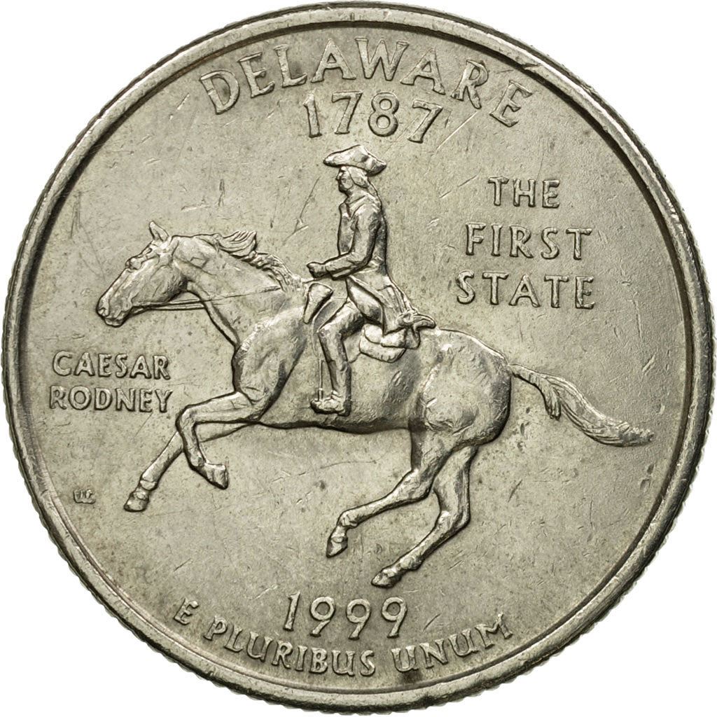 États-Unis | Pièce de 1/4 de dollar | Delaware | Km : 293 | 1999