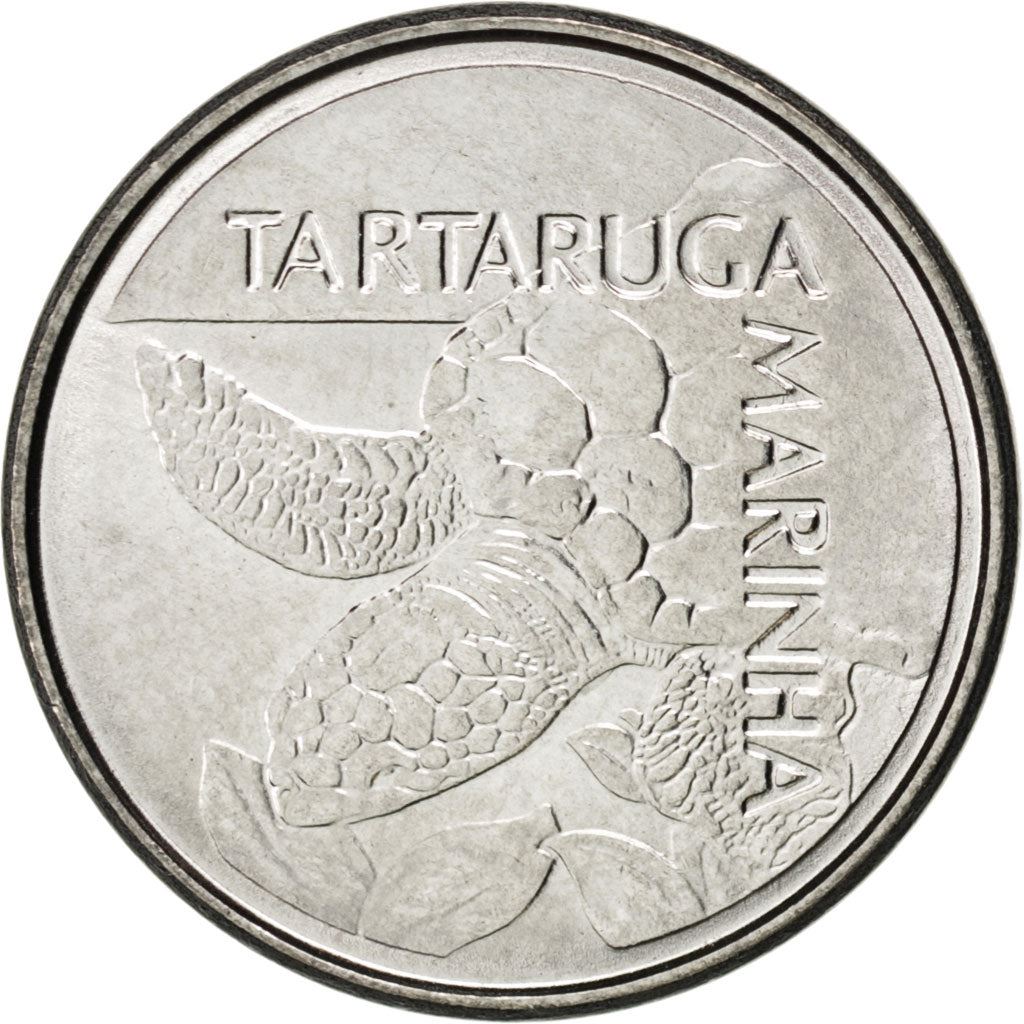 Brazil | 500 Cruzeiros Coin | Sea turtle | Km:624 | 1992 - 1993