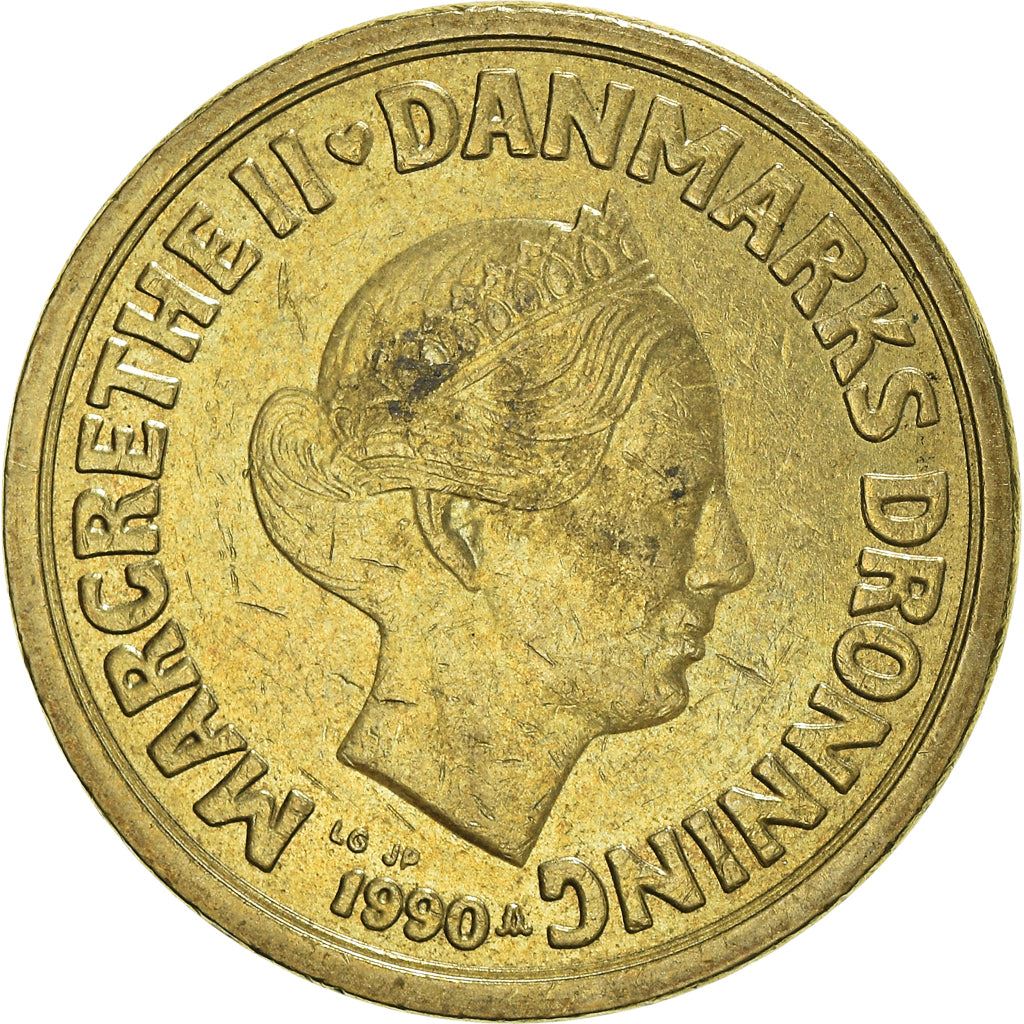 Denmark | 10 Kroner Coin | Margrethe II | Km:867 | 1989 - 1993