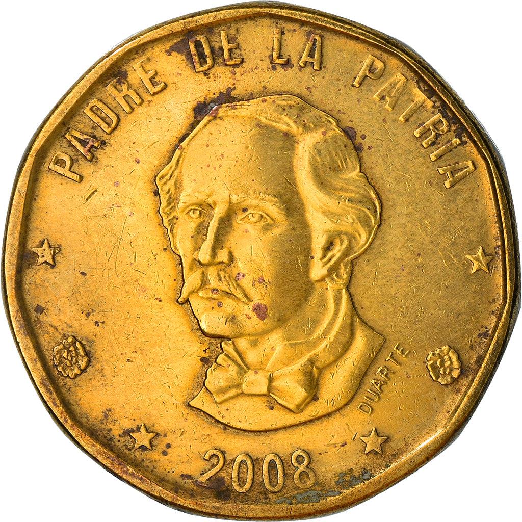Dominican Republic | 1 Peso Coin | Juan Pablo Duarte y Diez | KM80 | 1991 - 2008
