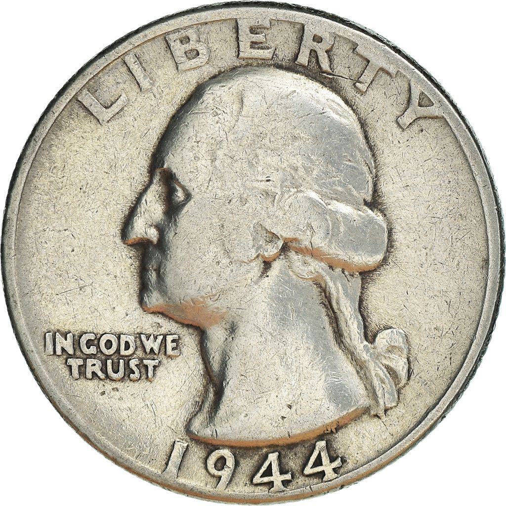 アメリカ合衆国 | 1/4ドル硬貨 | ジョージ・ワシントン | KM:164 | 1932年 - 1964年