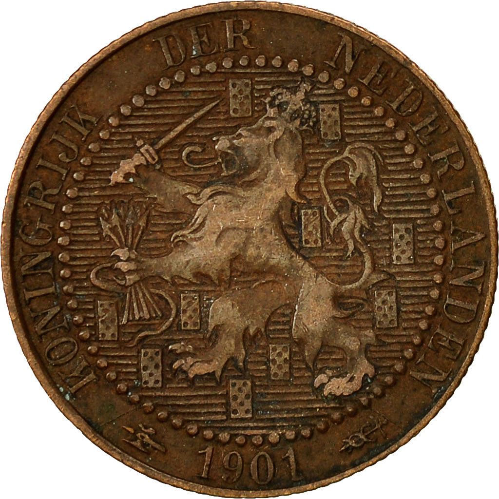 Pays-Bas | Pièce de 1 cent | Lion | Km : 131 | 1901