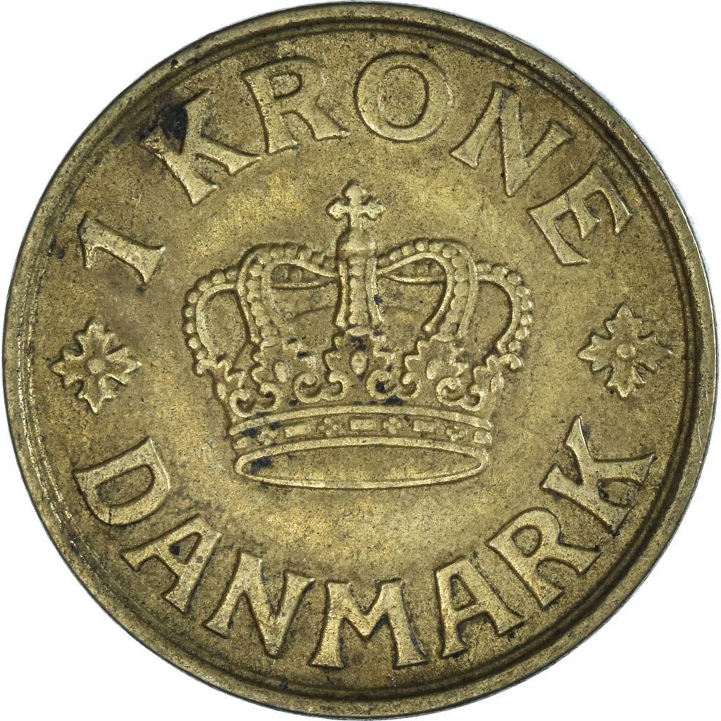 Denmark | 1 Krone Coin | Monogram | Km:824 | 1924 - 1941
