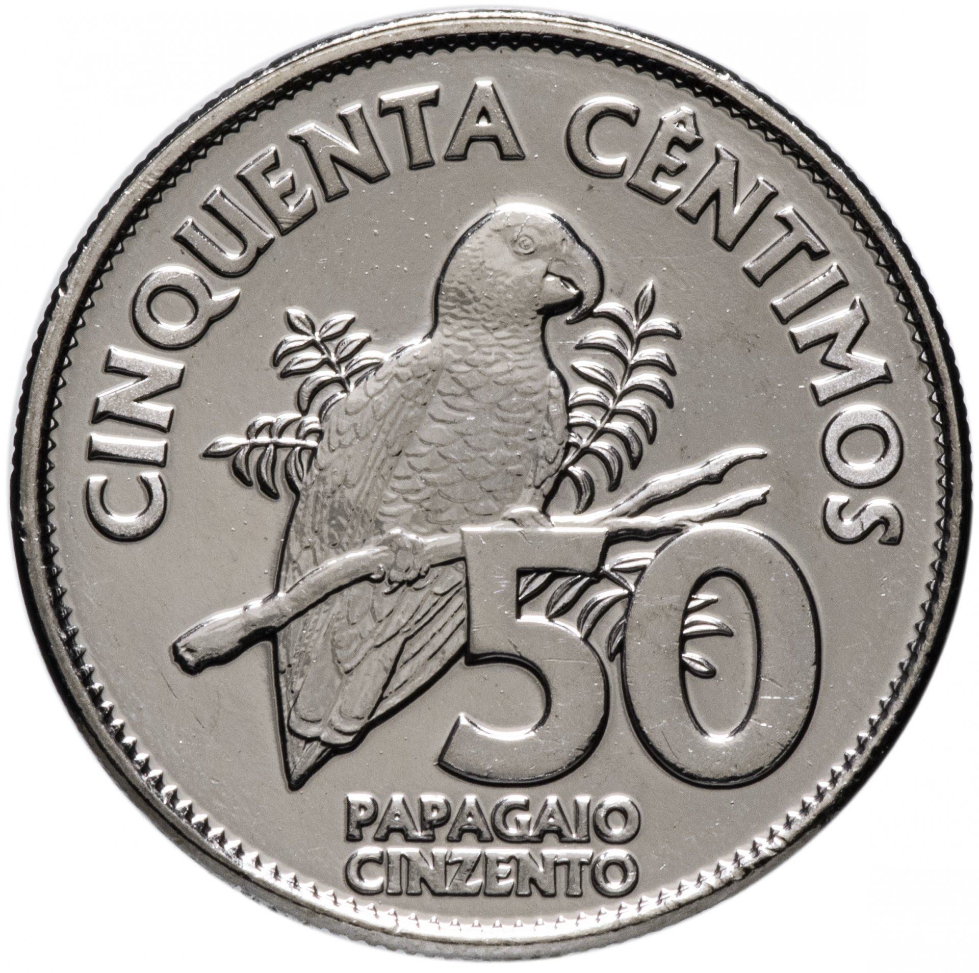 Sao Tome and Principe | 50 Centimos Coin | Gray parrot | 2017