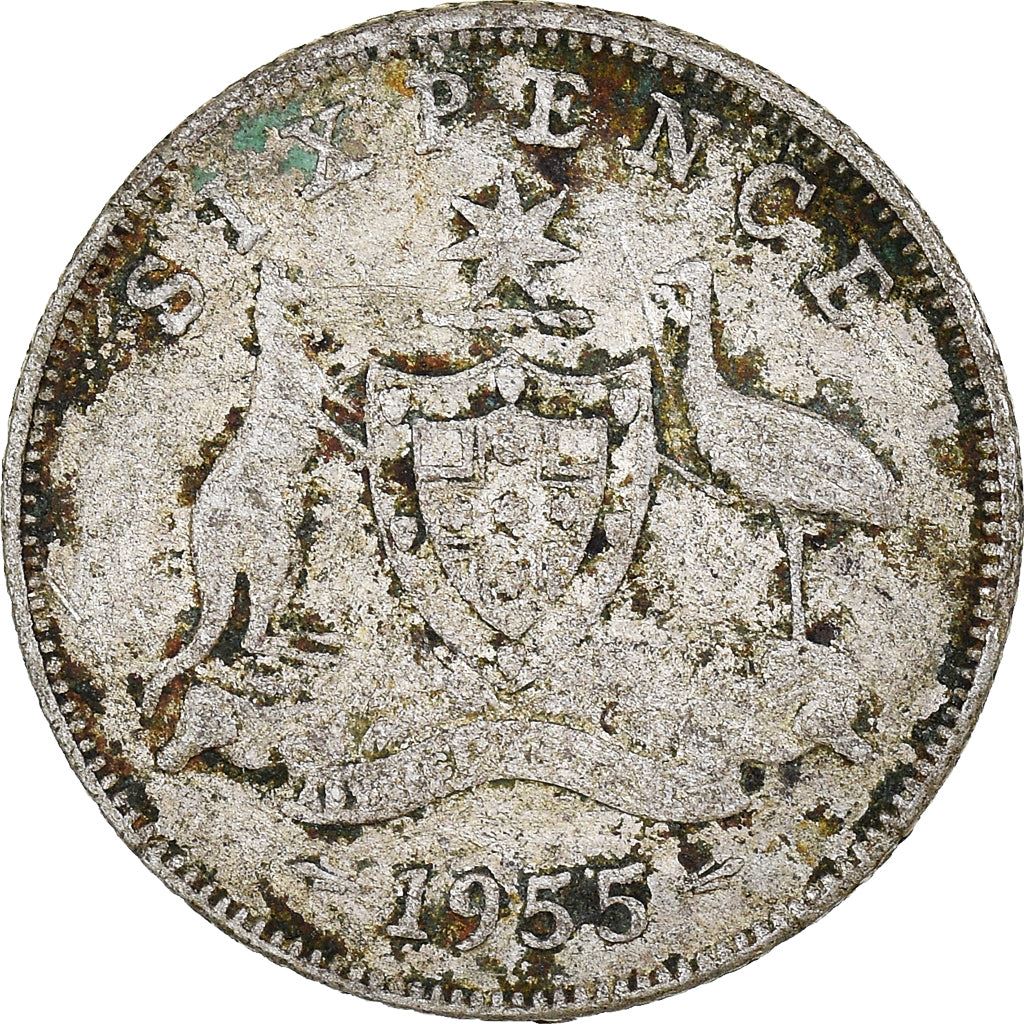 Australia | 6 Pence Coin | Elizabeth II | Km:58 | 1955 - 1963