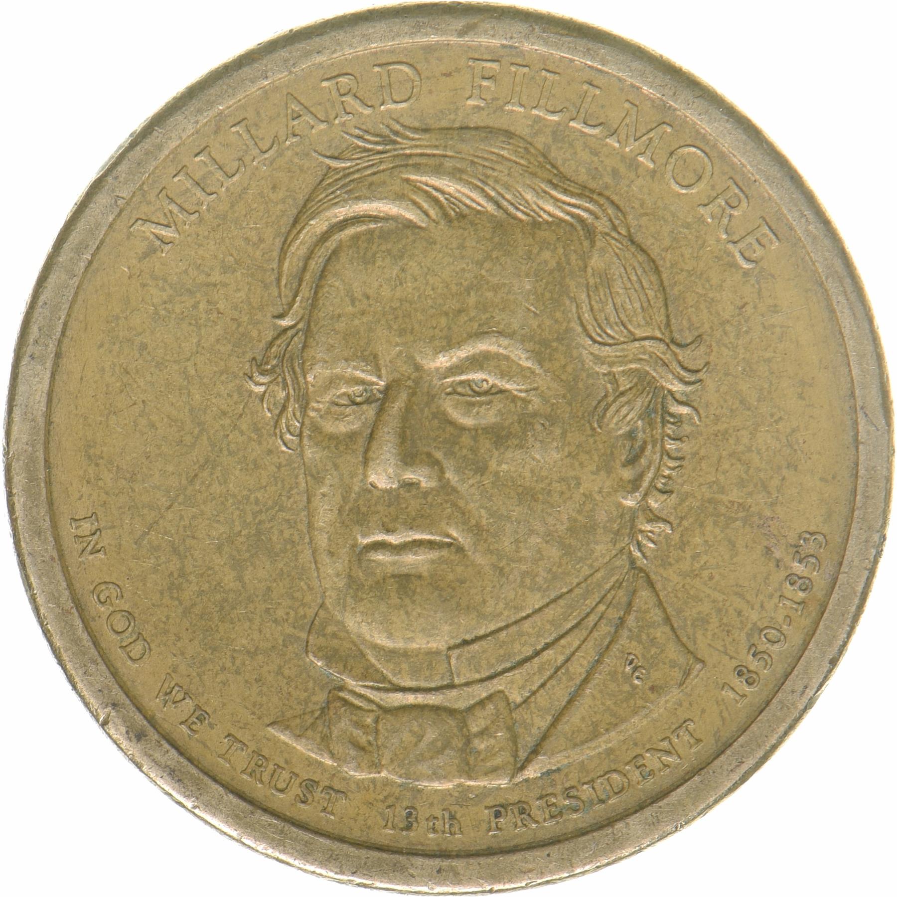 United States | 1 Dollar Coin | Millard Fillmore | KM:475 | 2010