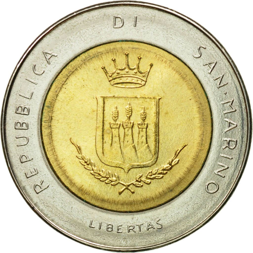 San Marino | 500 Lire Coin | Threats of nuclear war | Km:153 | 1983