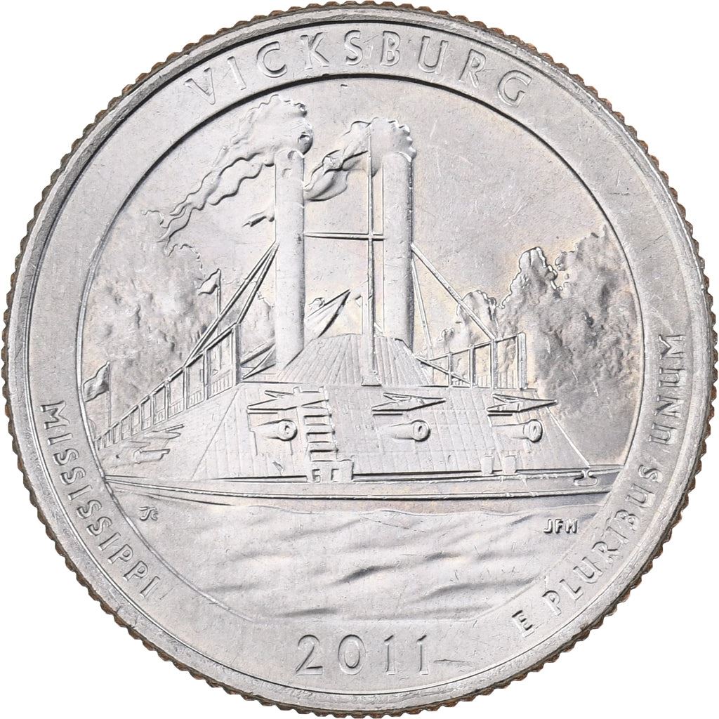 United States | 1/4 Dollar Coin | Vicksburg National Military Park | Km:497 | 2011