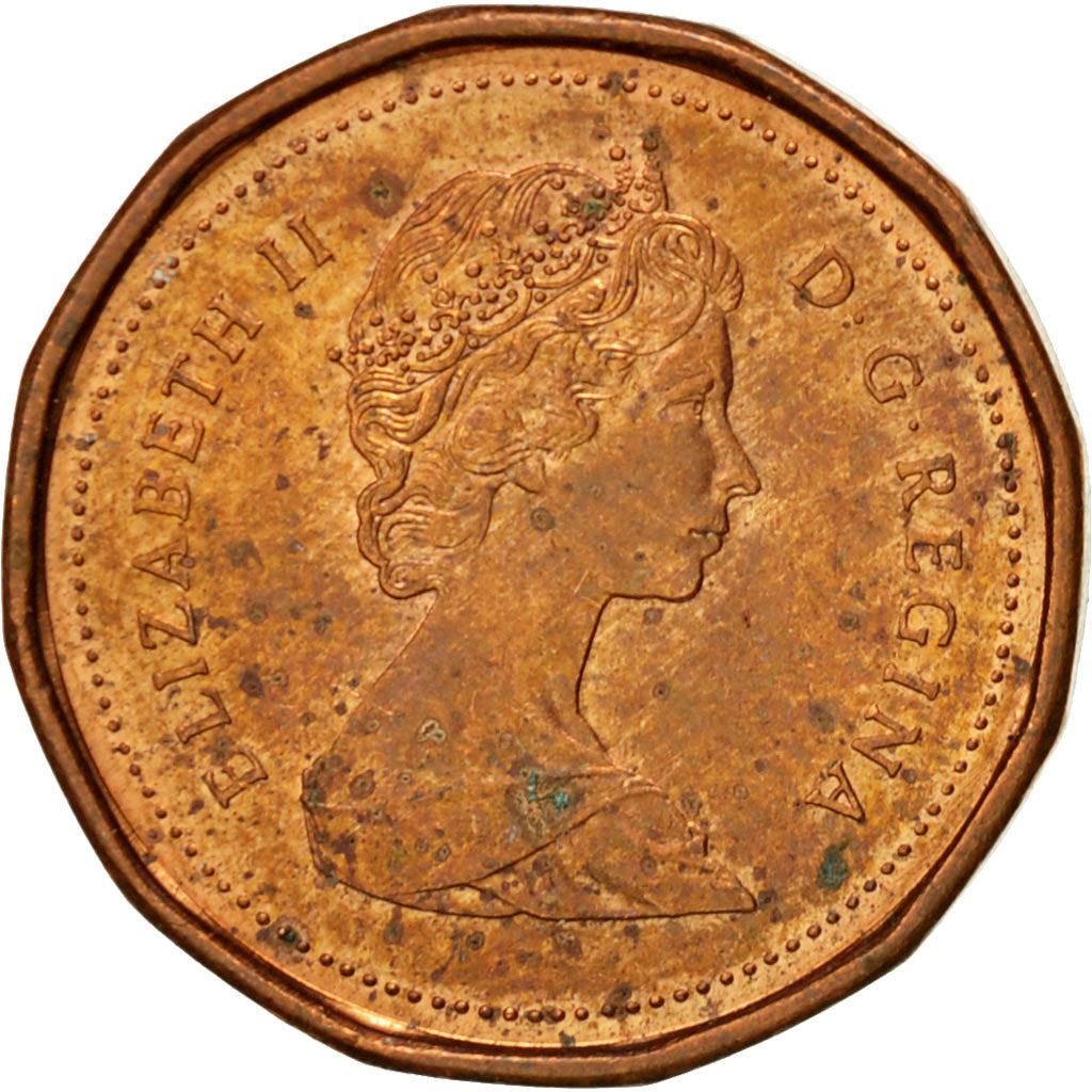Canada | 1 Cent Coin | Bronze | 2nd portrait, 12 sided | KM:132 | 1982-1989