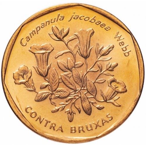 Cape Verde 5 Escudos Coin | Contra Bruxas Flower | KM31 | 1994