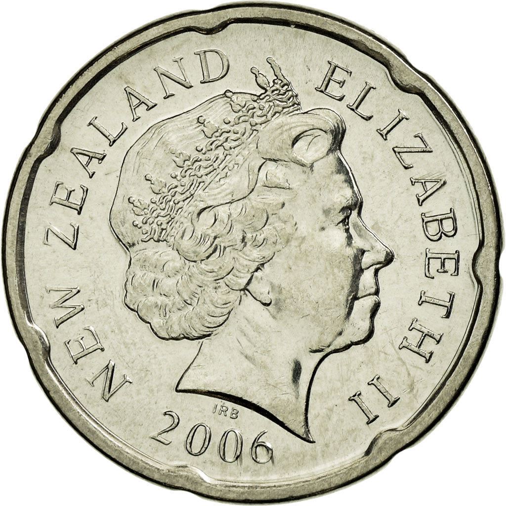 New Zealander 20 Cents Coin | Queen Elizabeth II | Pukaki - Ngati Whakaue Chief | KM118a | 2006 - 2021